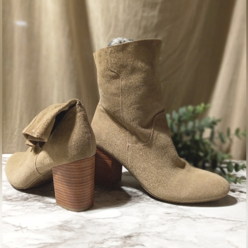 NWOT Tan Slouch Suede Marbella Bootie | Stitch Fix